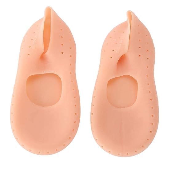 NEPROENT Silicone Full Length Anti Crack Foot Protector Moisturizing Socks for Foot Care and Heel Cracks for Men and Women (Free Size)