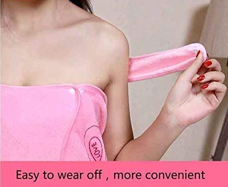 Surfexa Microfiber Soft Bath Towel and Lady Spa Shower Towel Fashion Women Wearable Quick Dry Magic Bathing Beach Spa Bathrobes Wash Clothing Beach Dresses - (Multicolor)