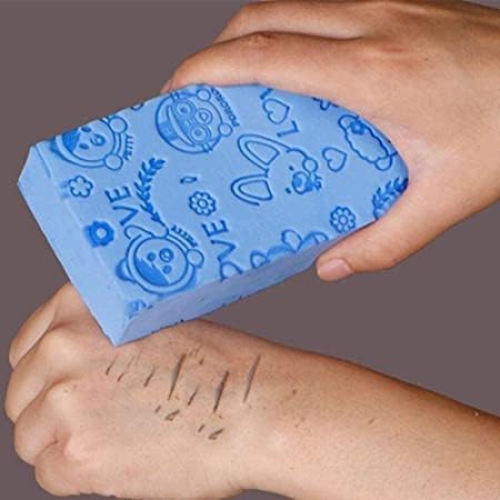 MOROVIK Pack 2 Super Soft Bath Sponge Scrubber for Kids & Babies - Gentle Cleaning, Exfoliating, and Dead Skin Removal- Perfect for Men and Women (Surprise Colors)