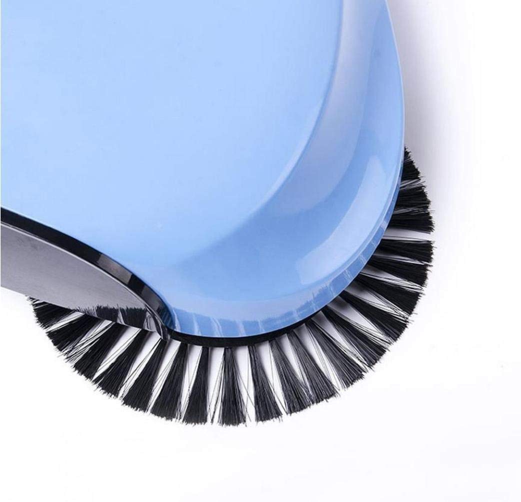 DGOOLS Rotating Brush Spin Hand Push Broom Sweeper Dust Collector Floor Surface Cleaning Mop