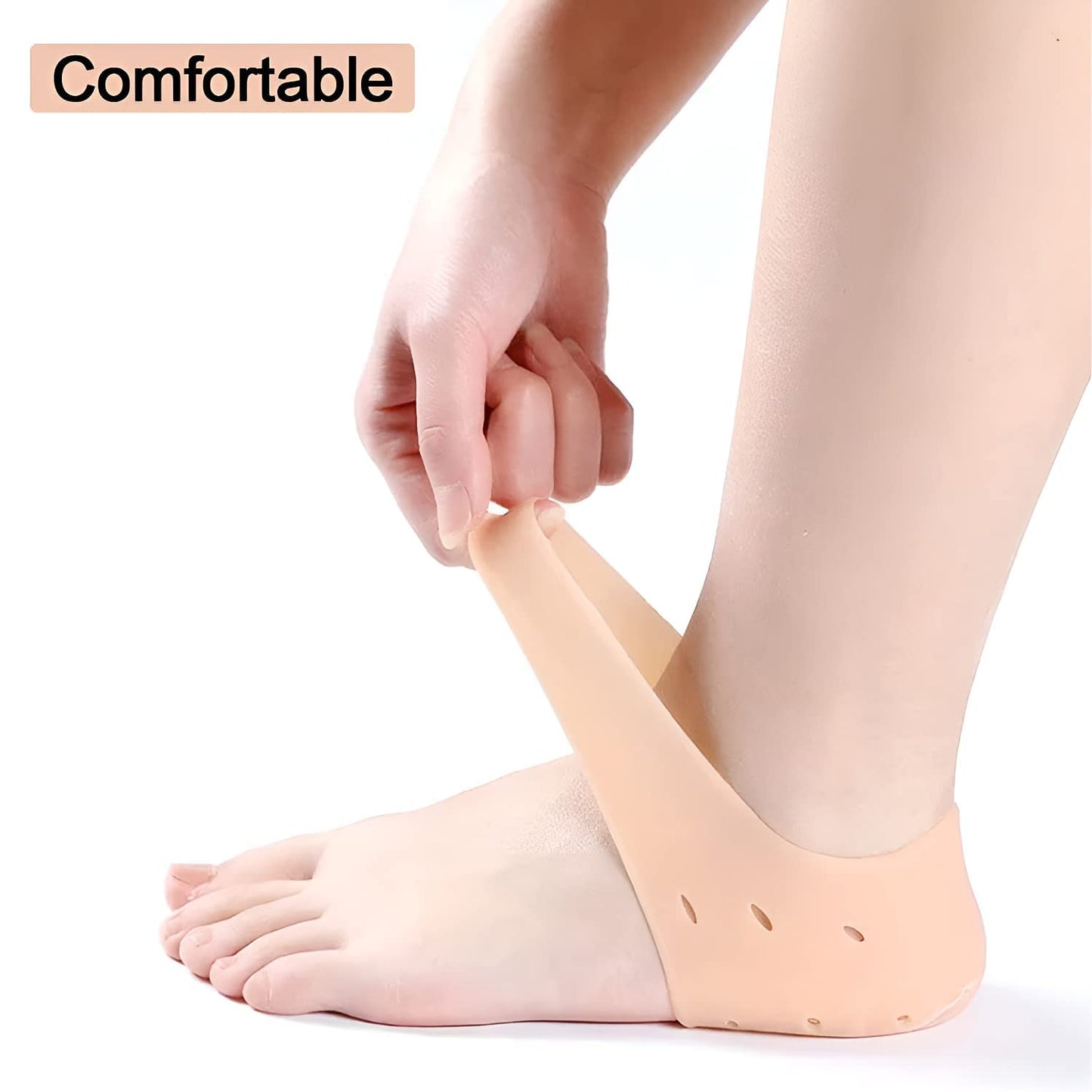 Monarch bizcom impex Anti Crack Silicone Half Gel Heel&Foot Protector To Eliminate Cracks Anti-Chapped,Dry,Rough. Anti Heel Crack Set For Men&Women Anti Hill Crack Set Anti Heel Crack With One Pair.
