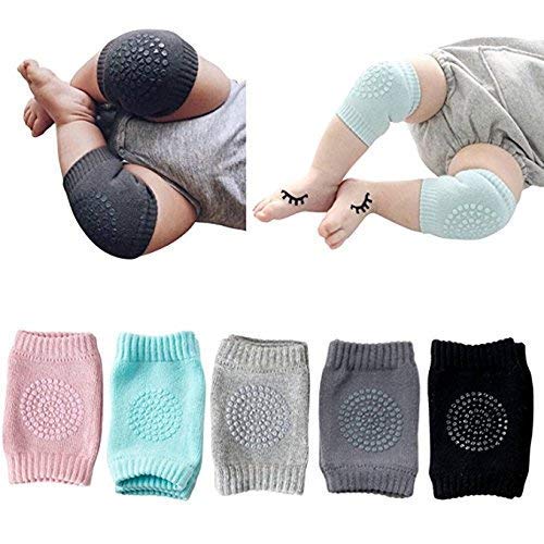 SellBotic 2 Pair Baby Knee And Elbow Pad Baby Crawling Elbow Pad Baby Leg Warmer Baby Kneecap (Multi Color) Pack Of 1