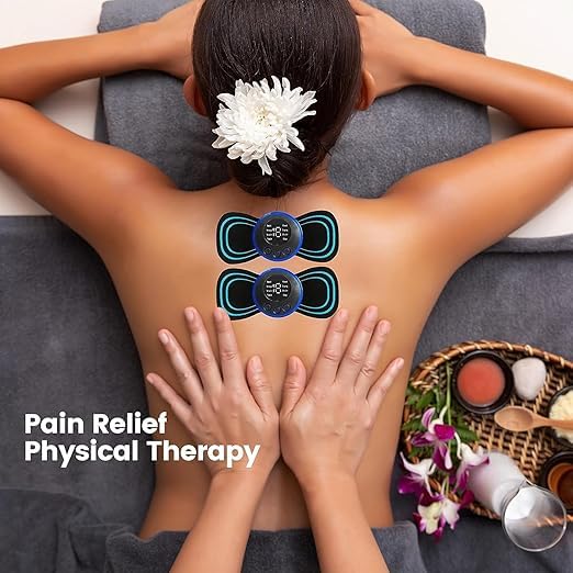 Massager Body machine for pain relief 8 mode & 19 strength level ems butterfly for shoulder legs massage neck mini back (Multicolour) 2025