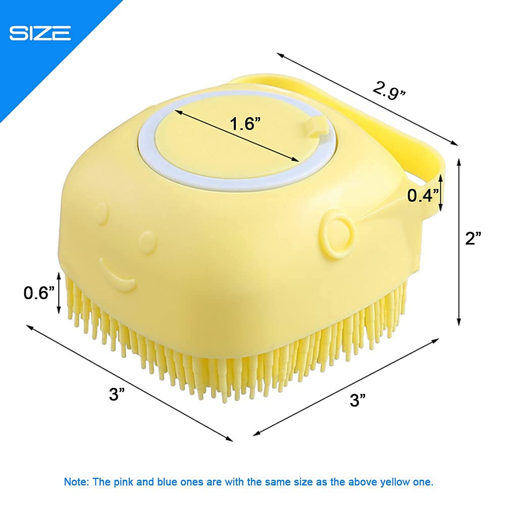 UrbanBite Body Scrubber for Men Silicone Bath Brush with Shower Gel Soap Dispenser Mud & Dirt Remover with Soft Silicone Bristle with Non-Toxic Brushes for Nourishing Cleaning Exfoliating Your Skin