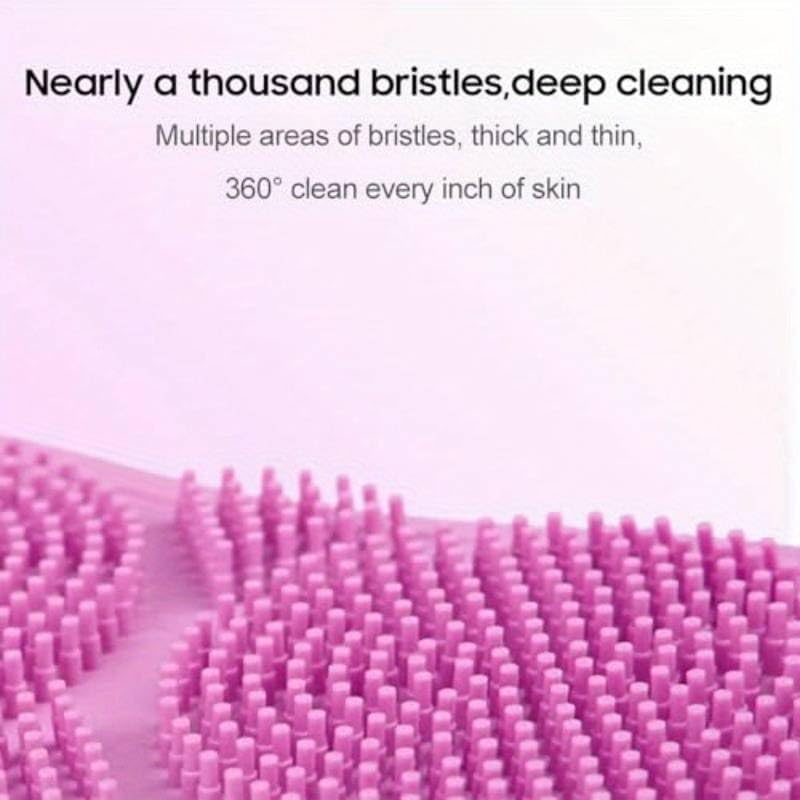 FIGMENT Soft Silicone Bath Body Brush For Men and Women, Deep Nourishing Cleansing, Exfoliation, Dirt Removal, BPA-Free, Back Scrubber, Lather Boosting Bristles, No-Slip Grip, Multicolor (Standard)