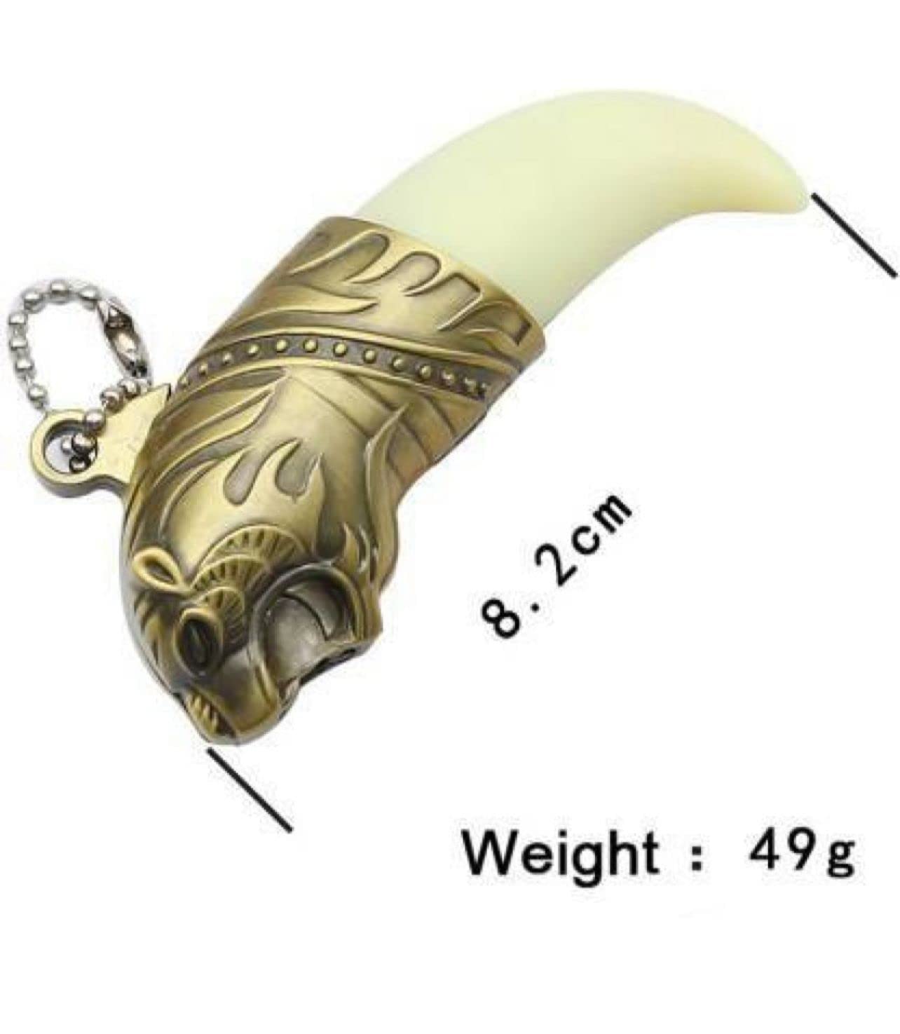 WBD, Tiger Head Lighter Jet Turbo Spray Gun Butane Gas Lighter Key Ring Portable Compact Windproof Cigar Outdoor Pocket Lighter Pocket Lighter