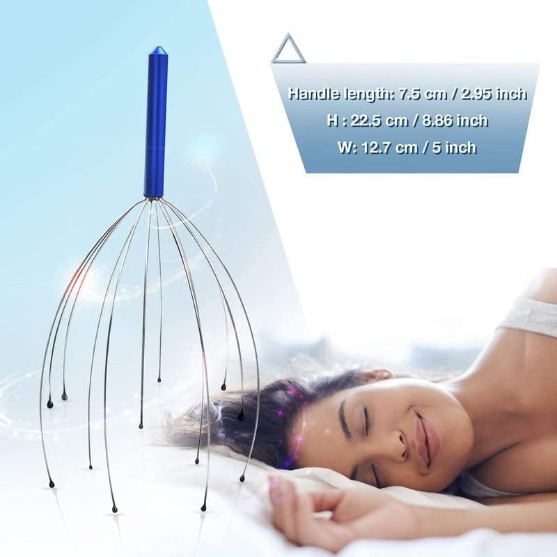RIXTEC Auto Head Massager | Hand Held Scalp Massager for Pain Relief, Hair Growth & Relaxation | Octopus Pointer Brand: RIXTEC