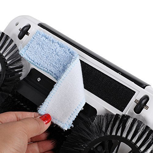 DGOOLS Rotating Brush Spin Hand Push Broom Sweeper Dust Collector Floor Surface Cleaning Mop