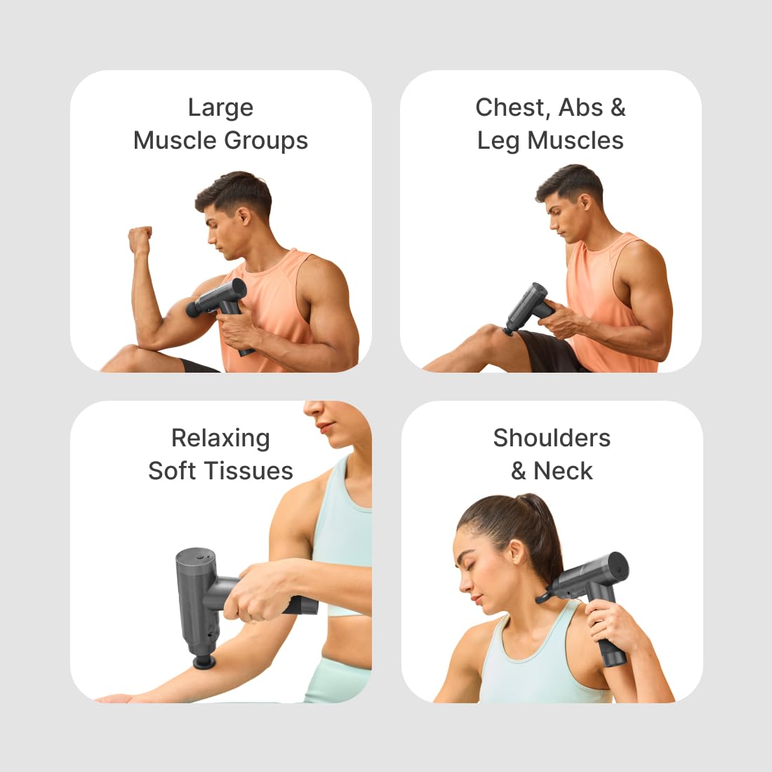 OZKET Mini Fascial Gun Deep Tissue Muscle Massager Portable Electric Massage Gun for Full Body, Face, Neck & Back Pain Relief Pocket Sized, Quiet, Massager for Home, Gym & Office (ASH-809)