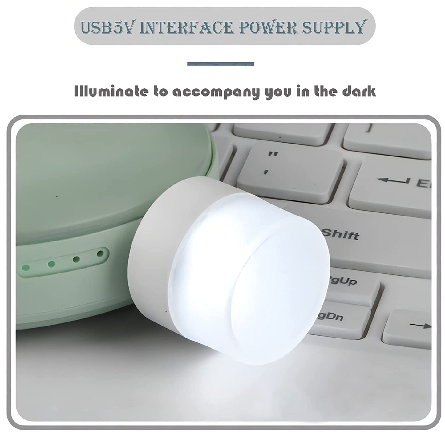 E-Cosmos Plug in LED Night Light Mini USB LED Light Flexible USB LED Ambient Light Mini USB LED Light, LED Portable car Bulb, Indoor, Outdoor, Reading, Sleep
