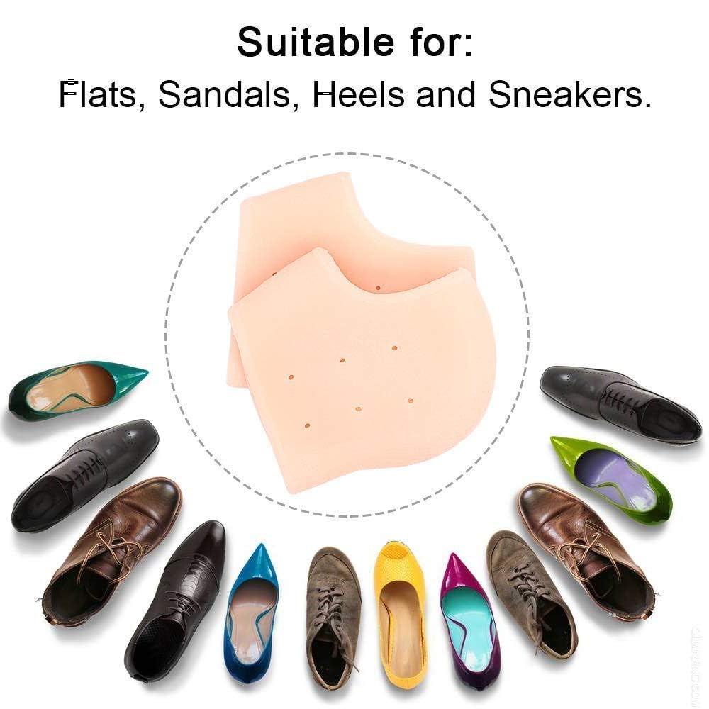 Monarch bizcom impex Anti Crack Silicone Half Gel Heel&Foot Protector To Eliminate Cracks Anti-Chapped,Dry,Rough. Anti Heel Crack Set For Men&Women Anti Hill Crack Set Anti Heel Crack With One Pair.