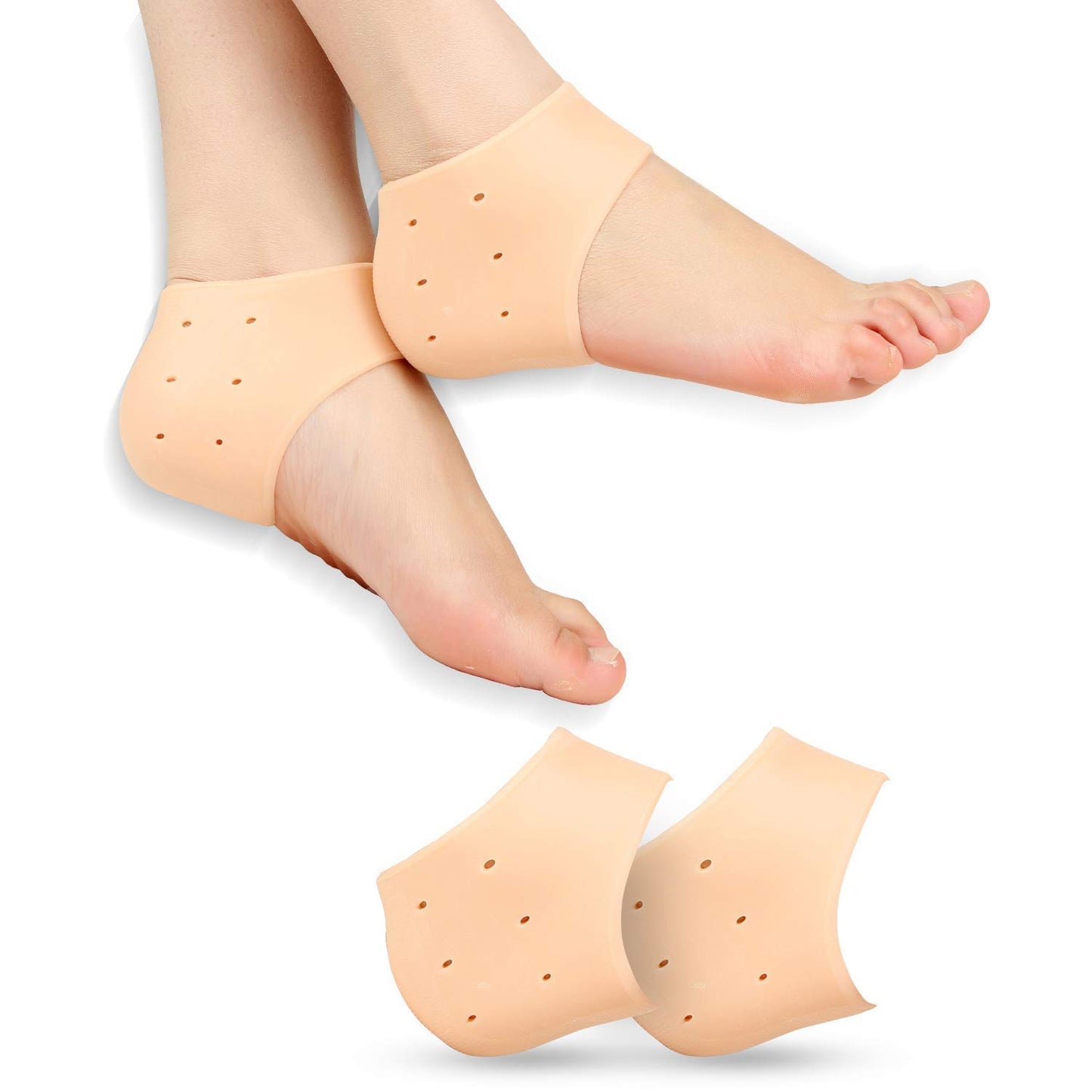 Monarch bizcom impex Anti Crack Silicone Half Gel Heel&Foot Protector To Eliminate Cracks Anti-Chapped,Dry,Rough. Anti Heel Crack Set For Men&Women Anti Hill Crack Set Anti Heel Crack With One Pair.