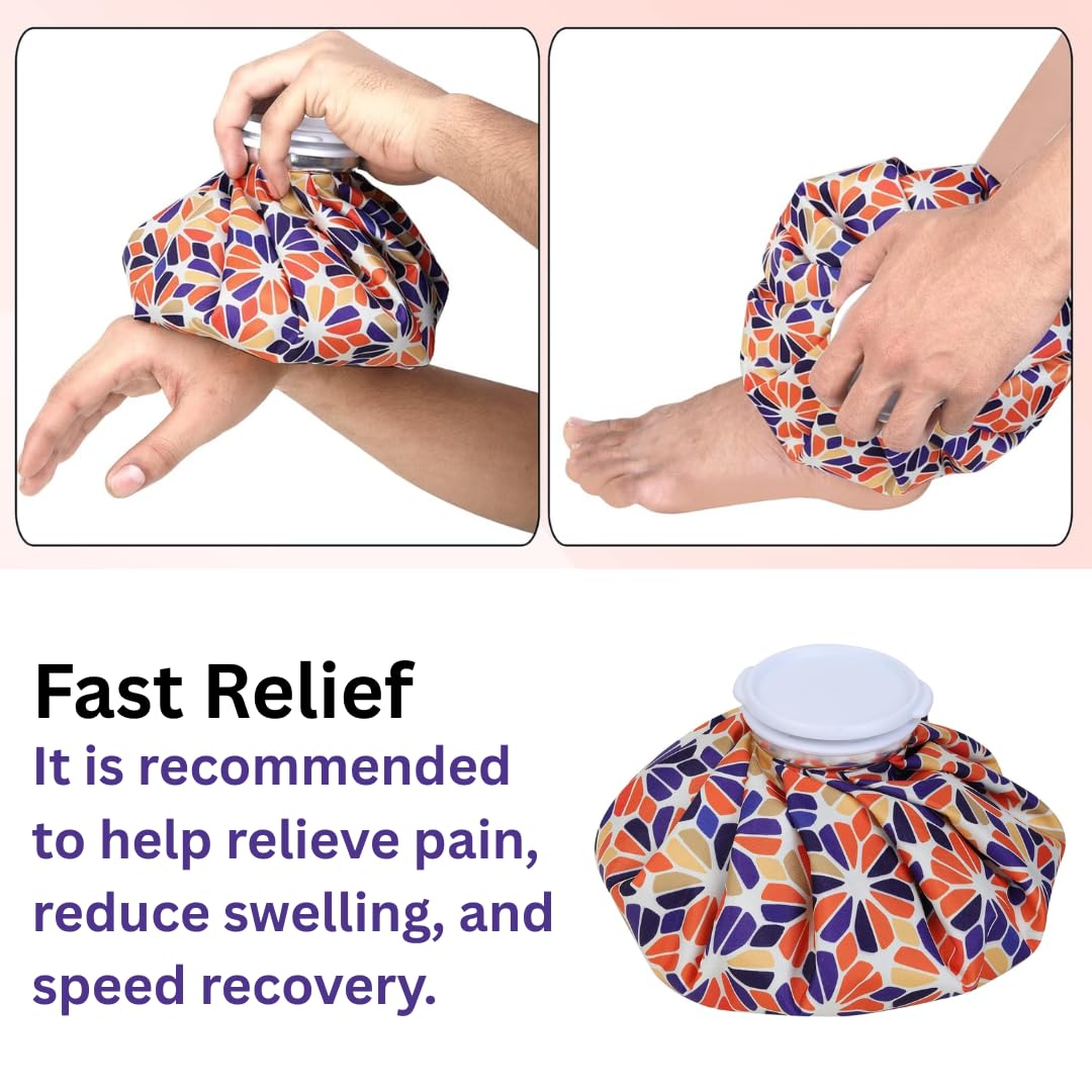 ANTIL'S 9-Inch Hot & Cold Water Bag for Pain Relief – Reusable Ice Pack for First Aid, Sports Injuries, Neck & Knee Pain Relief – Leak-Proof Design for Hot and Cold Therapy