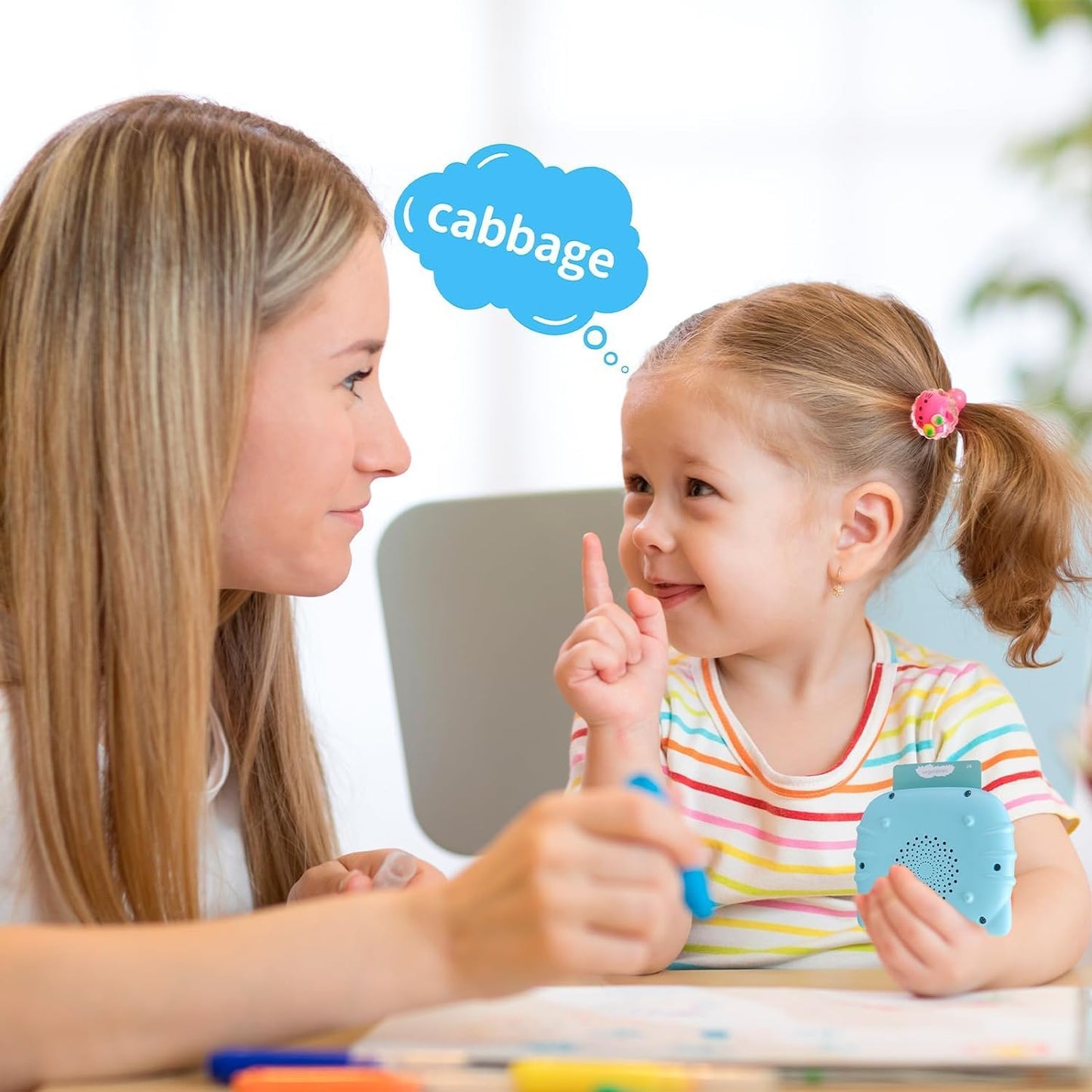 Storio Montessori Talking Flash Cards for Kids 2-5 Years | Rechargeable Educational Learning Toy for Toddlers | Cognitive Language Skills Builder for Boys & Girls | Sound Flashcard Device for Babies