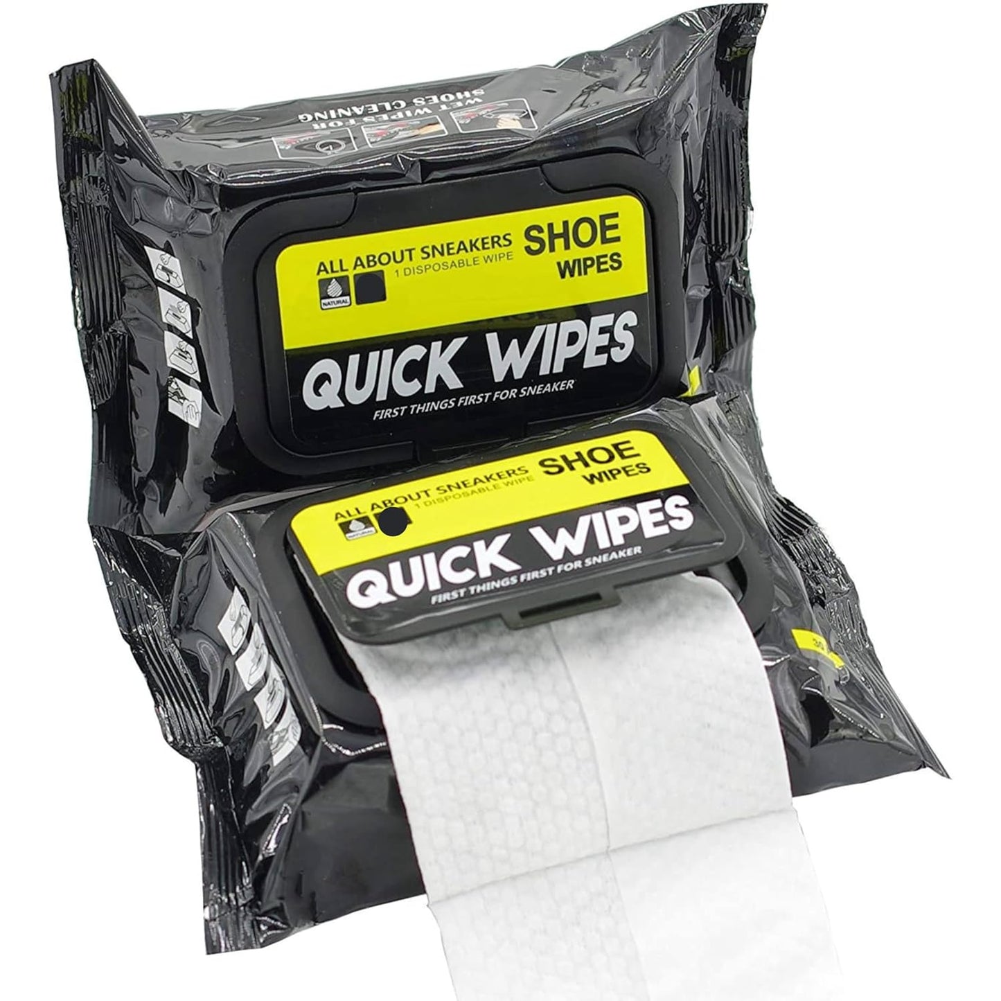 Shoe Cleaning Wipes – 80 Count Sneaker Cleaner for Leather, Canvas, White Shoes, Quick Stain Removal, Portable & Disposable