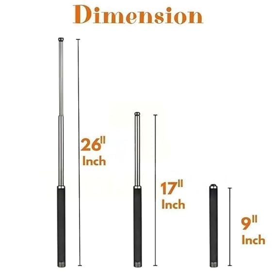 Lightweight Foldable Hiking Stick | Retractable Walking Pole, SELF Defence Stick & Classroom Presenter – Multicolor (1 Pack)