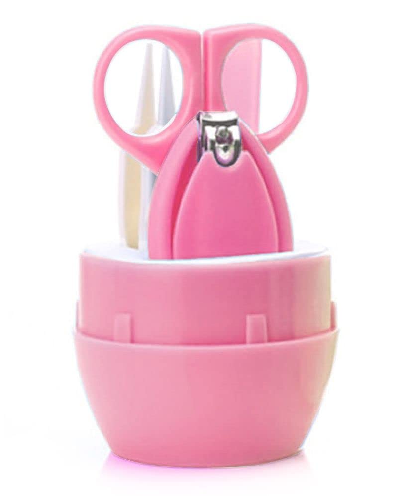 SYGA Baby, Infant and Toddler Pink Grooming Kit with Scissors - The Best Unique Baby Shower Gift for Girls and Boys