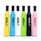 Mini Wine Bottle Umbrella Portable Folding UV Proof Compact Lightweight Travel Umbrella for Women, Men and Kids Unique Wine Bottle Shape (Random Color, Pack of 1) Limited Stock