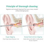 Gambit Ear Cleaning Tool,Ear Wax Remover Stainless Steel Tool kit, Reusable Ear Cleaner Buds,Ear Cleaner Gadgets Home, Spring Ear Pick, Wax Remover for Ears with Case(5pc)