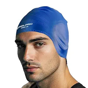 Boldfit Swimming Cap for Men Silicone Swimming Caps for Women Unisex Swim Cap for Boys Girls & Kids Swimming Cap for Women Super Elastic Training Swim Caps for Men Silicone Head Cap Easy Fit - ROSEO