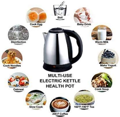 GLIVE (LABEL) Scarlet Electric Kettle 2.0 Litre Design For Hot Water, Tea,Coffee,Milk, Rice and Other Multipurpose Cooking Foods Kettle