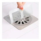 Disposable Shower Drain Cover, Disposable Waterproof Hair Catcher, Shower Drain Mesh Stickers, Bathroom, Bathtub Drain Kitchen Shower Drain Floor, Sink Strainer Filter (13cm x 13cm) (Pack of 10)