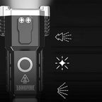 DRAWBRIDGE 1 pc Torch Light,LED 3W Torch Light Rechargeable Torch Flashlight,Long Distance Beam Range Car Rescue Torch with Hammer Window Glass and Seat Belt Cutter Built Portable Rechargeable