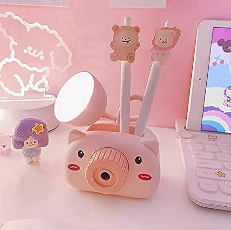 Plastic Rechargeable Led Touch On/Off Switch Desk Lamp Children Eye Protection Student Study Reading Dimmer Rechargeable Led Table Lamps Usb Charging Touch Pack of 1 Multicolor