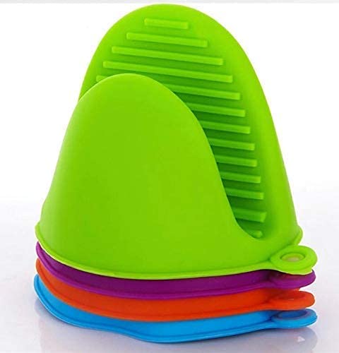 CELLEBII® Silicone Mini Microwave Oven Mitts Gloves, Baking Hand Gloves, Cooking Pinch Grips, Kitchen Heat Hot Handle Holder