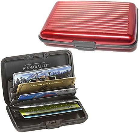 Men Aluminium Aluma Wallet Multicolor Pockets Purse Credit Cards Organizing Hard Case Holder Aluma Wallet