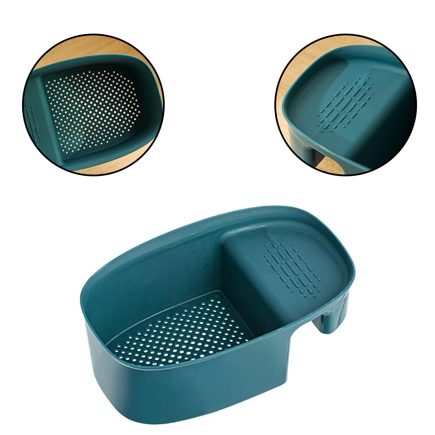 2833 Kitchen Dish Drainer And Drying Rack Sink Basket For Washing Bowls Utensils Vegetables Fruits Storage Organiser