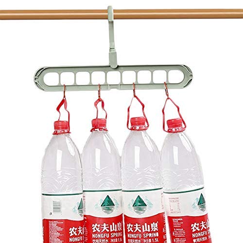 Plastic 9 In 1 Magic Hanger Storage Rack Adjustable Anti-Slip Hanger Hooks Closet Tie Scarf Organize Holder Pants Clothing Drying Rack (Pack Of 4), Assorted