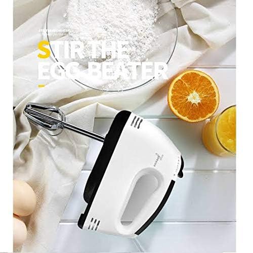 Homentik 260W Electric Hand Mixer with 7 Speed Control for Egg Beater Whipping Cream Cake Baking Stainless Steel Beaters and Dough Hooks Kitchen Handheld Blender Electric Food Beater Whisk Machine