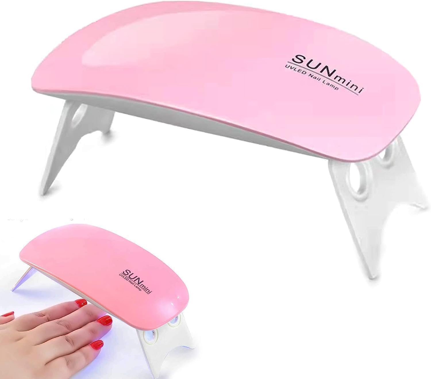 Mini UV LED Nail Lamp 6W | Portable USB Nail Dryer for Gel Polish | Quick Curing Lightweight Manicure & Pedicure Tool for Home & Travel