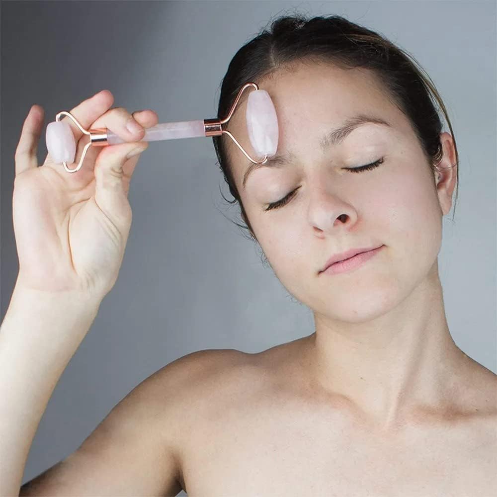 Mr.HSD Jade Roller & Gua Sha Tool 100% Natural Himalayan Stone Facial Massager for Face Neck Healing Skin Wrinkles & Serum Application (Pink) Brand: Mr.HSD Find specific info