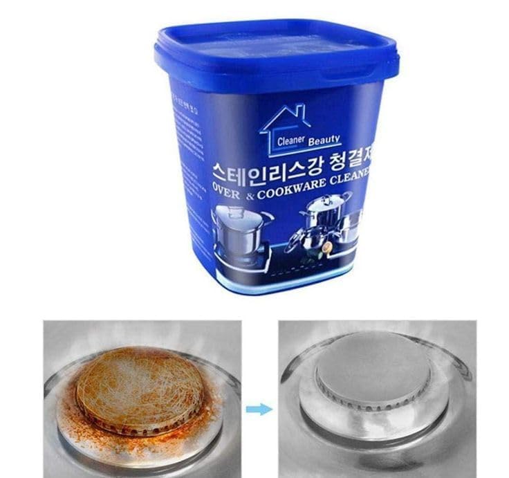 CHANT HARI Cookware Cleaner Powder | Stainless Steel Cleaning Powder for Pots, Pans, Utensils, Gas Stove & Kitchenware | Strong Detergent Powder for Easy Cleaning