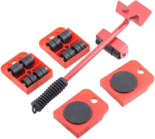 SHAYONAM Furniture Lifter with Heavy Duty Roller Pads, King Size Bed Furniture Dolly for Moving Heavy Furniture Tool Set, 360° Shift Wheels Made((Furniture-Lifter))