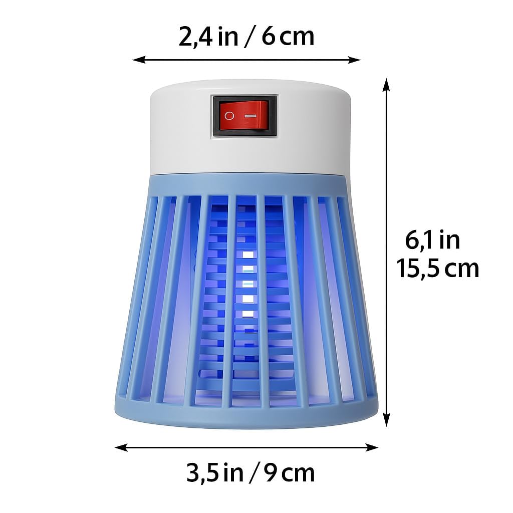 ANTUSH NATURAL Mosquito Insect Bug Zapper Trap Killer LED Lamp, Electronic Mosquito Killer Machine Trap Lamp-Mosquito Killer Lamp for Home,Electric Machar Mosquito Killer lamp Round (ASORTED)