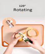 2-in-1 Fruit Knife & Peeler – Stainless Steel Blade, Compact & Sharp – Multifunctional Kitchen Tool for Veggies & Fruits