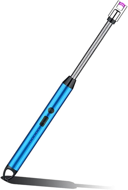 McFarlane Electric Rechargeable Plasma Gas Lighter for Kitchen, Lighter for Gas Stove, Candles, Pooja, C-Type USB, Kitchen Tools, Multi Purpose -360° Flexible & Windproof (May Vary)