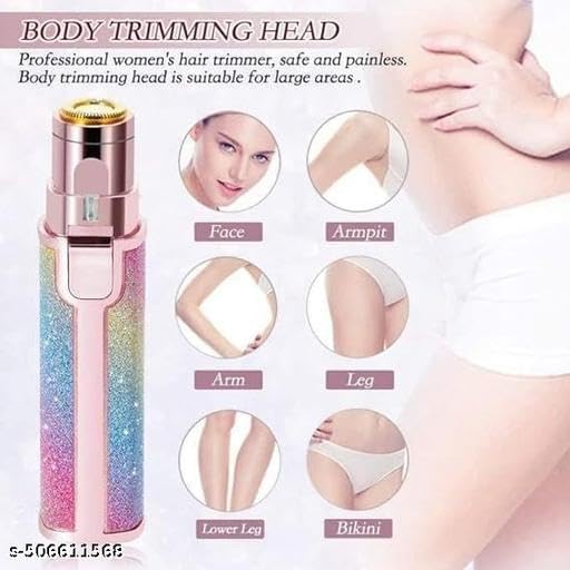 BLAWLESS, Flawless Rechargable 2 in 1 Eyebrow Trimmer/Face Trimmer/Trimmer, Upper Lips Hair, for Women,Threading Machine, Face Hair Removal, Hair Remover, Men & Women, Hair Remove, EyecareNIL