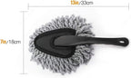Mini Microfiber Duster Interior, Multi-Purpose Duster Brush with Handle for Car Cleaning & Household