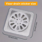 Disposable Shower Drain Cover, Disposable Waterproof Hair Catcher, Shower Drain Mesh Stickers, Bathroom, Bathtub Drain Kitchen Shower Drain Floor, Sink Strainer Filter (13cm x 13cm) (Pack of 10)