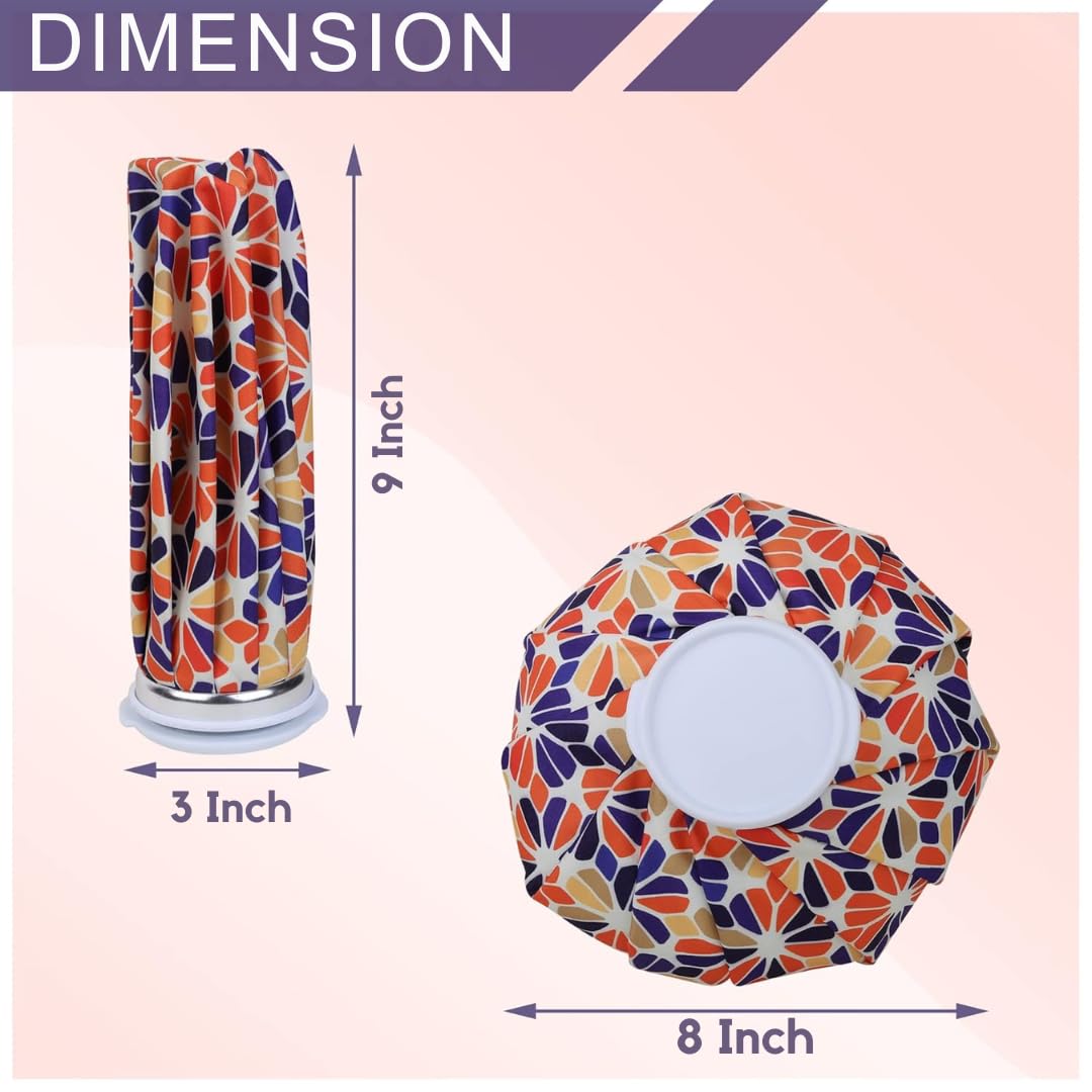 ANTIL'S 9-Inch Hot & Cold Water Bag for Pain Relief – Reusable Ice Pack for First Aid, Sports Injuries, Neck & Knee Pain Relief – Leak-Proof Design for Hot and Cold Therapy