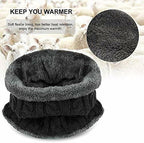 KINGBARON Ultra Soft Unisex Woolen Warm Snowproof Beanie Cap/Hat with Muffler Scarf Set for Men Women