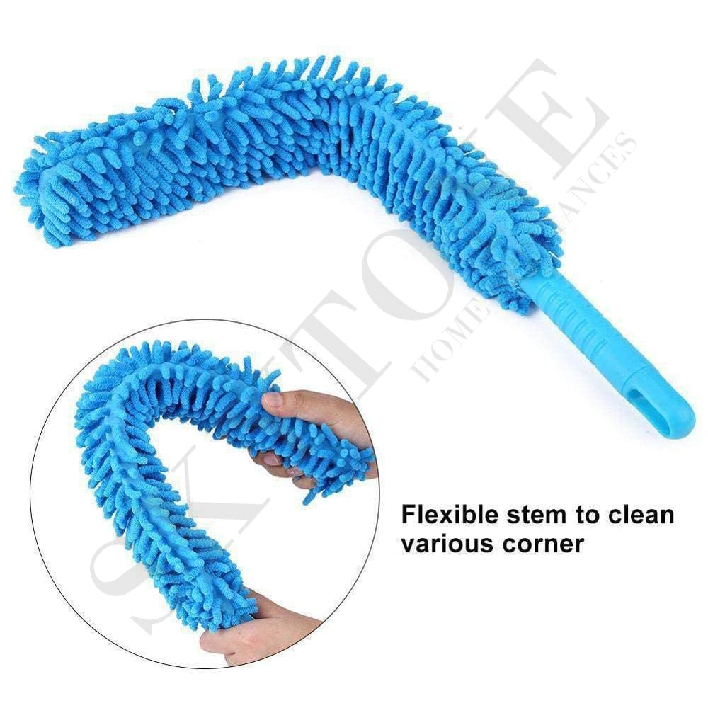 SKYTONE Flexible Fan Cleaning Duster for Multi-Purpose Cleaning of Home, Kitchen, Car, Office with Long Rod
