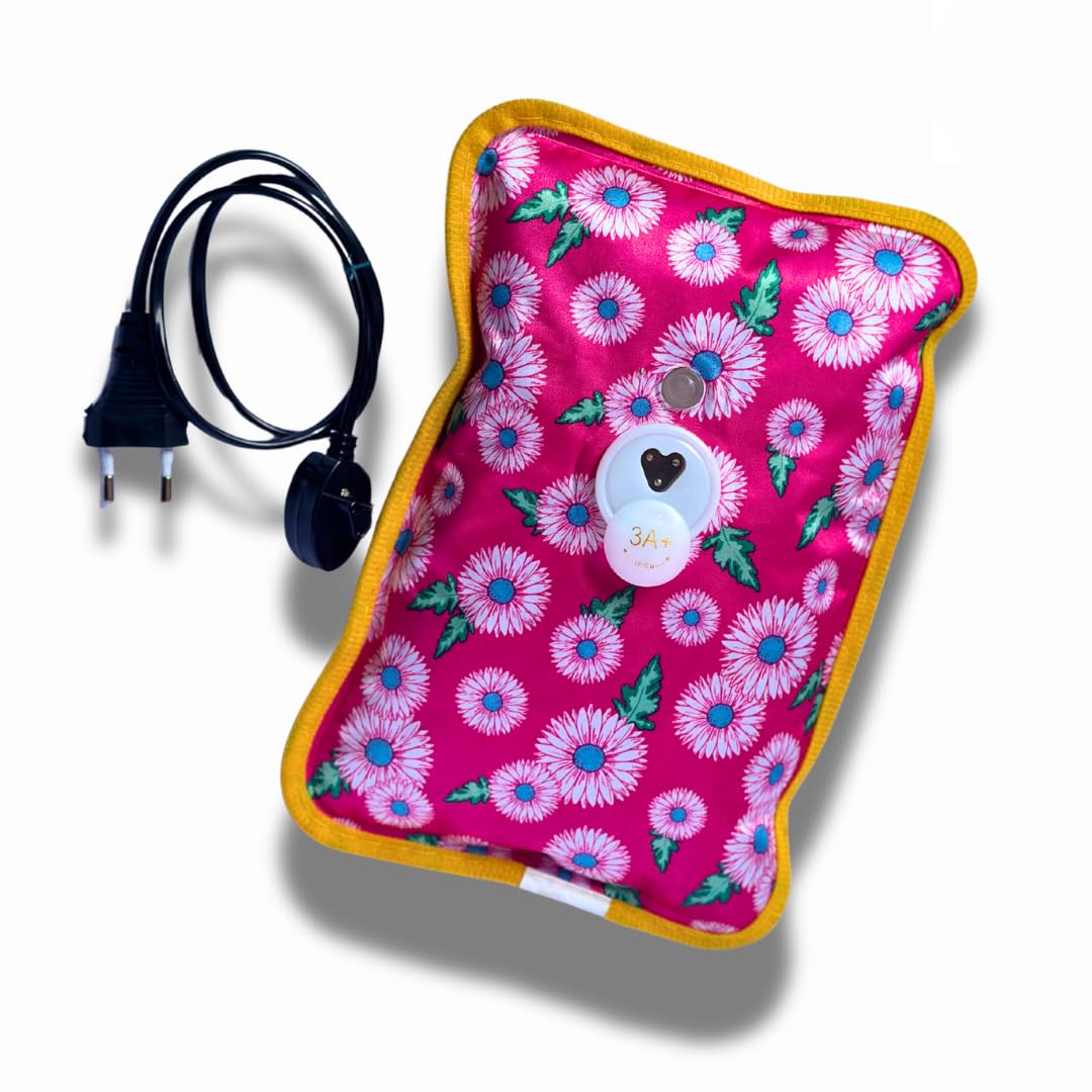 Electric Hot Water Bag For Pain Relief Therapy (Multicolor) Pack of 1