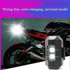 7 Colors LED Aircraft Strobe Lights & USB Charging,LED Aircraft Strobe Lights for Motorcycles,6.5g/0.014lb Lightweight Signal Light Compatible with All Models of Drones (2 Pcs)