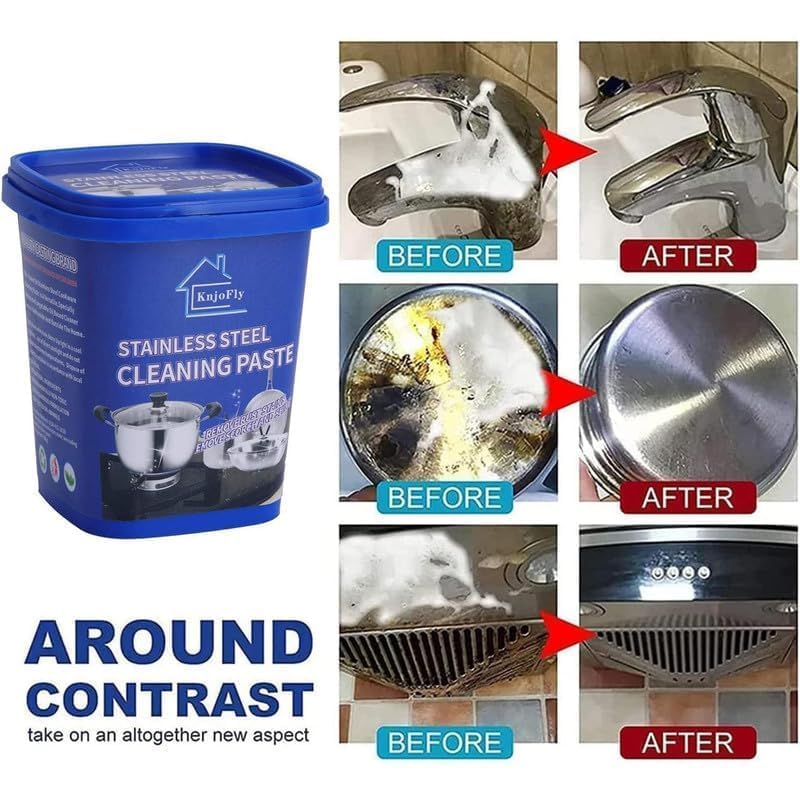 CHANT HARI Cookware Cleaner Powder | Stainless Steel Cleaning Powder for Pots, Pans, Utensils, Gas Stove & Kitchenware | Strong Detergent Powder for Easy Cleaning