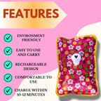 Electric Hot Water Bag For Pain Relief Therapy (Multicolor) Pack of 1